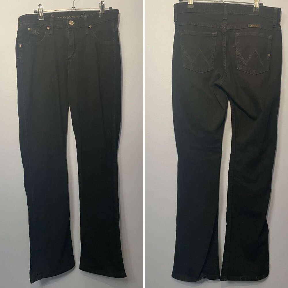 Womens 5/6 x 32 Q Baby Black Wrangler Jeans